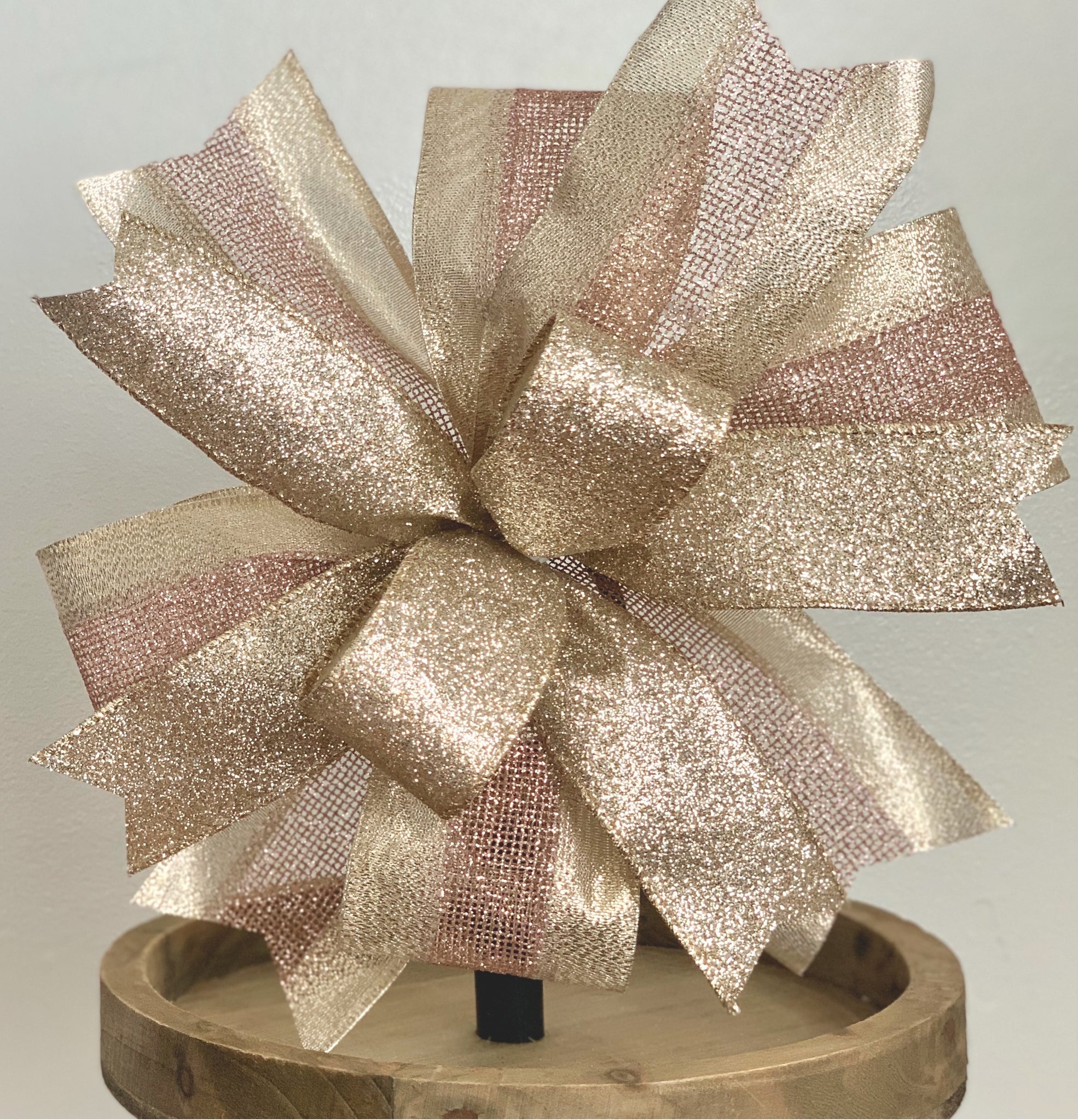 Rose Gold Champagne Lantern Topper, Rose Gold Christmas Lantern Topper –  Trendy Wreath Co
